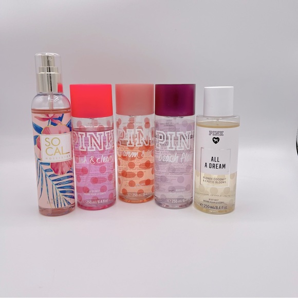 PINK & HOLLISTER Body Mist Spray Full size 8.4oz